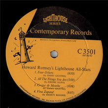 Laden Sie das Bild in den Galerie-Viewer, Howard Rumsey's Lighthouse All-Stars : Sunday Jazz A La Lighthouse, Vol. 1 (LP, Album, RE, RM, 2nd)
