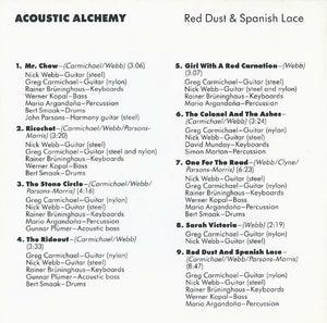 Acoustic Alchemy : Red Dust & Spanish Lace (CD, Album)