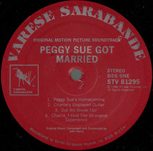 Load image into Gallery viewer, John Barry, Various : Peggy Sue Got Married: Original Motion Picture Soundtrack (LP, Album)
