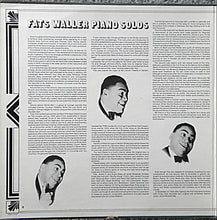 Laden Sie das Bild in den Galerie-Viewer, Fats Waller : Piano Solos 1929-1941 (2xLP, Comp, Mono)
