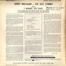 Charger l'image dans la galerie, Gerry Mulligan : Gerry Mulligan's Jazz Combo From "I Want To Live!" (LP, Album, Mono, Promo)

