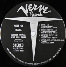 Charger l'image dans la galerie, Johnny Hodges, Wild Bill Davis : Mess Of Blues (LP, Album)
