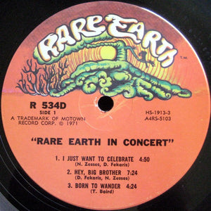 Rare Earth : Rare Earth In Concert (2xLP, Album, Hol)