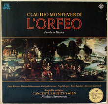Charger l&#39;image dans la galerie, Claudio Monteverdi, Capella Antiqua*, Concentus Musicus Wien, Nikolaus Harnoncourt : L&#39;Orfeo, Favola In Musica (3xLP + Box)
