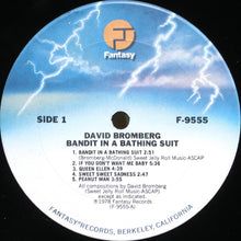 Laden Sie das Bild in den Galerie-Viewer, David Bromberg Band : Bandit In A Bathing Suit (LP, Album, San)
