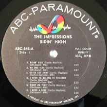 Load image into Gallery viewer, The Impressions : Ridin' High (LP, Album, Mono)
