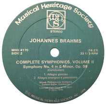 Load image into Gallery viewer, Johannes Brahms / Slovak Philharmonic Orchestra : Complete Symphonies Volume II (2xLP, Album)
