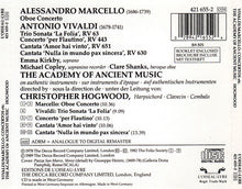 Charger l&#39;image dans la galerie, Vivaldi*, Marcello*, Kirkby*, Shanks*, Copley*, The Academy Of Ancient Music, Christopher Hogwood : Concerto &#39;Per Flautino&#39; / 2 Cantatas / Trio Sonata &#39;La Folia&#39; / Oboe Concerto (CD, Comp)
