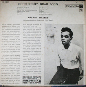 Johnny Mathis : Good Night, Dear Lord (LP, Album, Mono)