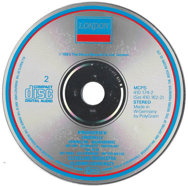 Charger l'image dans la galerie, Prokofiev*, Vladimir Ashkenazy • Cleveland Orchestra* : Cinderella = Aschenbrödel, Complete Ballet (2xCD, Album, RE)
