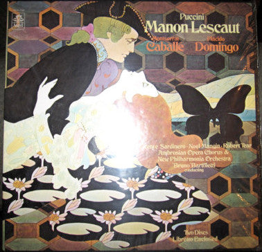 Giacomo Puccini / Montserrat Caballé / Placido Domingo : Manon Lescaut (2xLP, Album, Aut + Box)