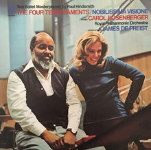 Charger l&#39;image dans la galerie, Paul Hindemith - Carol Rosenberger, Royal Philharmonic Orchestra, James De Preist* : The Four Temperaments / Nobilissima Visione (LP)
