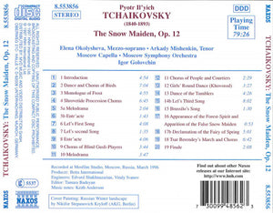 Tchaikovsky* - Moscow Capella, Moscow Symphony Orchestra*, Igor Golovchin* : The Snow Maiden, Op. 12 (Complete Incidental Music) (CD)