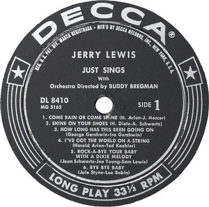 Jerry Lewis (3) : Just Sings (LP, Album, Mono)