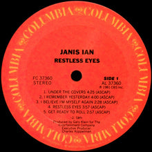 Load image into Gallery viewer, Janis Ian : Restless Eyes (LP, Album, Ter)
