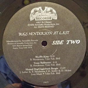 The Bugs Henderson Group : At Last (LP, Album)