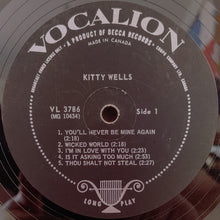 Laden Sie das Bild in den Galerie-Viewer, Kitty Wells : Kitty Wells (LP, Album, Mono)
