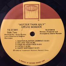 Laden Sie das Bild in den Galerie-Viewer, Stevie Wonder : Hotter Than July (LP, Album, Gat)
