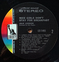 Laden Sie das Bild in den Galerie-Viewer, Julie London : Nice Girls Don&#39;t Stay For Breakfast (LP, Album)
