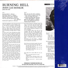 Load image into Gallery viewer, John Lee Hooker : Burning Hell (LP, Album, RE, RM, 180)
