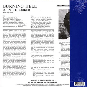 John Lee Hooker : Burning Hell (LP, Album, RE, RM, 180)