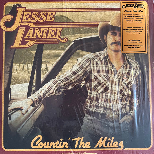 Jesse Daniel (3) : Countin' The Miles (LP, Album, Tan)