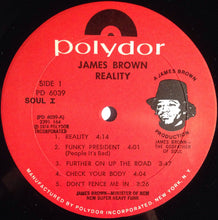 Load image into Gallery viewer, James Brown : Reality (LP, Album, Mon)
