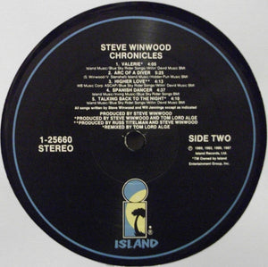 Steve Winwood : Chronicles (LP, Comp, All)