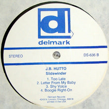 Laden Sie das Bild in den Galerie-Viewer, J.B. Hutto : Slidewinder (LP, Album, RP)

