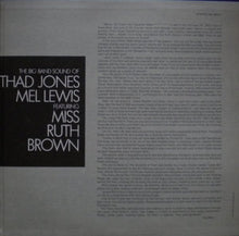 Load image into Gallery viewer, Thad Jones • Mel Lewis* Featuring Miss Ruth Brown* : The Big Band Sound Of Thad Jones • Mel Lewis Featuring Miss Ruth Brown (LP, Album, Gat)
