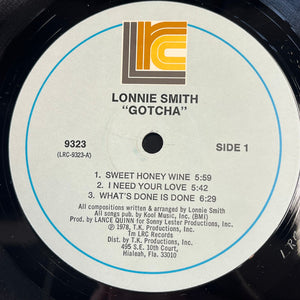 Lonnie Smith : Gotcha' (LP, Album)