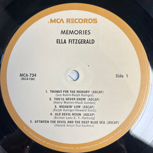 Ella Fitzgerald : Memories (LP, Comp)