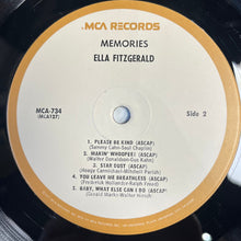 Load image into Gallery viewer, Ella Fitzgerald : Memories (LP, Comp)
