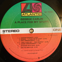 Load image into Gallery viewer, George Carlin : A Place For My Stuff (LP, Album, Club, Spe)
