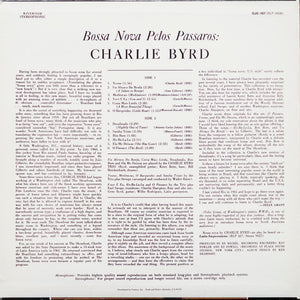 Charlie Byrd : Bossa Nova Pelos Pássaros (LP, Album, RE)