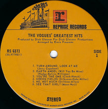 Load image into Gallery viewer, The Vogues : The Vogues' Greatest Hits (LP, Comp, RE, Ter)
