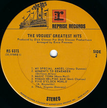 Load image into Gallery viewer, The Vogues : The Vogues' Greatest Hits (LP, Comp, RE, Ter)
