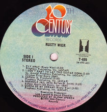 Load image into Gallery viewer, Rusty Wier : Rusty Wier (LP, Album)
