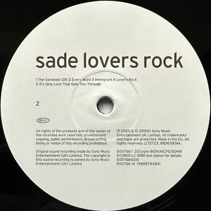 Buy Sade : Lovers Rock (LP, Album, RE, RM, Hal) Online for a great