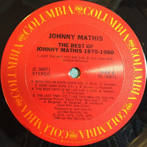 Johnny Mathis : The Best Of Johnny Mathis: 1975-1980 (LP, Comp, Ter)