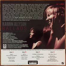 Charger l'image dans la galerie, Karrin Allyson : Ballads: Remembering John Coltrane (2xLP, Album, Tra)
