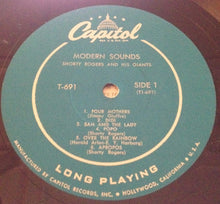 Laden Sie das Bild in den Galerie-Viewer, Gene Norman Presents Gerry Mulligan And His Tentette*, Shorty Rogers And His Giants : Modern Sounds (LP, Comp, Mono, Scr)
