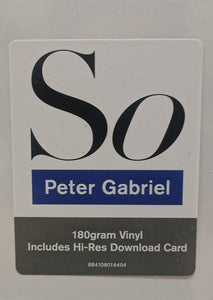 Peter Gabriel : So (LP, Album, RE, 180)