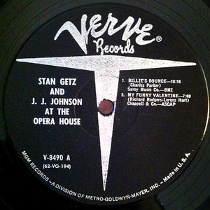 Stan Getz And J.J. Johnson : At The Opera House (LP, Album, Mono, RE)