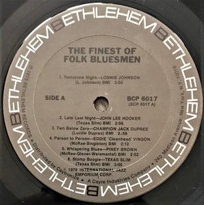 Various : The Finest Of Folk Bluesmen (LP, Comp, RE)