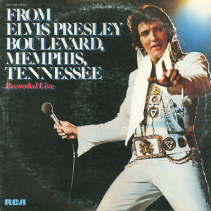 Elvis Presley : From Elvis Presley Boulevard, Memphis, Tennessee (LP, Album, Tan)