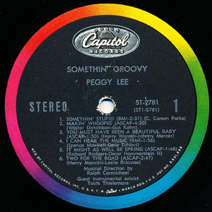 Miss Peggy Lee* : Somethin' Groovy (LP, Album)