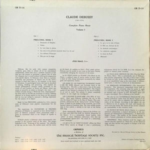 Claude Debussy, Jörg Demus : Complete Piano Music Volume I (LP)