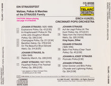 Laden Sie das Bild in den Galerie-Viewer, Erich Kunzel, Cincinnati Pops Orchestra : Ein Straussfest (CD, Album, RE, Mat)
