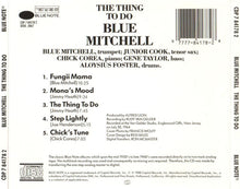 Load image into Gallery viewer, Blue Mitchell : The Thing To Do (CD, Album, RE, RP)
